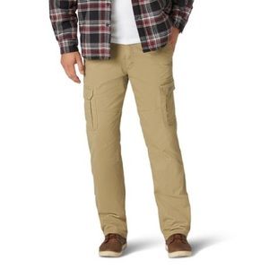 MENS KHAKI WRANGLER CARGO PANTS